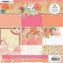36 Papiers Fantaisies 15.2 X 15.2 Cm Scrapbooking Studiolight Say It With Flowers 161 - Studio Light