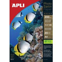 Apli 04453 - Papier Photo Satin A4 200g. Photoquality