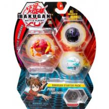 Bakugan Battle Planet - Pack De Demarrage Pyrus Gorthion : 3 Boules - Spin Master 20108789