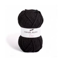 Pelote De Laine À Tricoter Duo - Cheval Blanc / Twins - By Oké ! 012 Noir