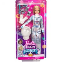Poupee Barbie Blonde Metier : Cosmonaute + 7 Accessoires - Astronaute - Mattel - Gtw30 - Barbie
