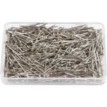 Epingles À Tête, L : 16 Mm, Ép. 0,65 Mm, Argent, 35 Gr/ 1 Pq. - CC Hobby