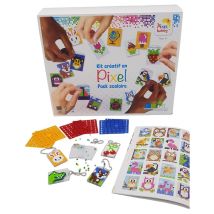 Pixel Pack Scolaire 15 Porte-clés + 15 Livrets D'Activités - Pixel ou Pixel kit