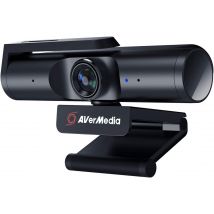 Avermedia Live Streamer Cam 513 Webcam Ultra Grand Angle 4k Avec Couverture Webcam, Microphone Intégré, Plug & Play Pour Jeu, Stream, Appel Vidéo – 