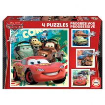 4 Puzzles Evolutifs - Cars Le Film - Educa Borras