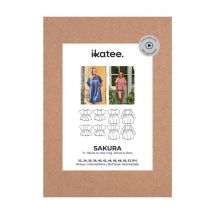 Patron Blouse Et Robe Femme Sakura Pochette Taille N°fr 32-52 - Ikatee