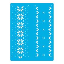 Pochoir Plastique Souple Réutilisable 18,5 X 14,5 Cm Fabrika Decoru Decoration Noel 441 - FABRIKA DECORU