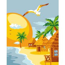 Kit Canevas Enfant 25x20 Plage - LUC