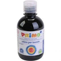Peinture Textile, Noir, 300ml/ 1 Flacon - Primo