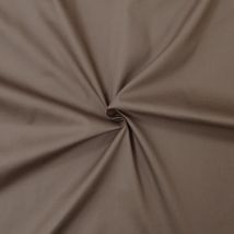 Tissu Popeline De Coton Taupe - Designers-factory (3m X 1m46) - Designers-factory