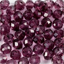 45 Perles À Facettes Rondes Ø 4 Mm - Violet - Creotime