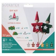 Kit Lutin Sweety A Fabriquer Feutrine - Sodertex - Vert - Sodertex