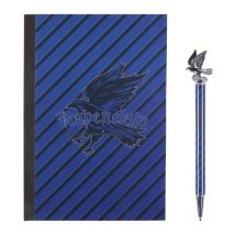 Set De Papeterie Harry Potter Maison Poudlard - Cahier Et Stylo Emblème - Serdaigle - Cadeaux-et-anniversaire.com