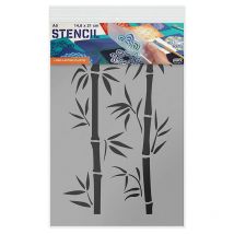 Pochoir A5 - Motif Branches De Bambou - Qbix - HQ