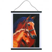 Crystal Art Poster À Diamanter 35x45cm- Chevaux - Crystal Art