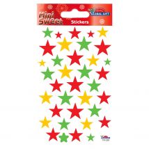 Stickers Noël - Étoiles Multicolores - Global Gift