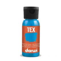 Peinture Pour Tissus - Turquoise - Opaque - Peinture À L'Eau - Tex - Darwi - 50ml