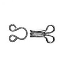 12 Paires D'Agrafes À Ressort 0,75mm X 1mm Argent - My mercerie