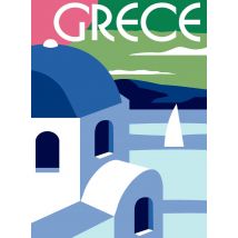 Canevas Margot Grèce 40x30cm