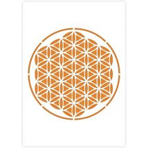 Pochoir Mandala Format A4 Décoration Peinture Qbix - HQ