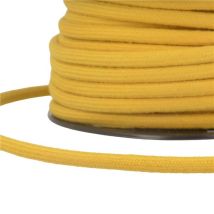 Bobine 20m Cordon Coton Moutarde 8mm - My mercerie