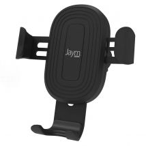 Jaym Support Voiture Pour Smartphone Avec Charge À Induction 15w Et 2 Fixations Noir