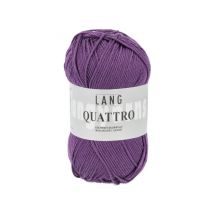 Fil À Tricoter 100% Coton Quattro - Lang Yarns 80 Violet - LangYarns