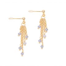 Boucles D'Oreilles Bianca En Pierres Tanzanite - Sloya