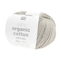 Pelote De Coton Baby Organic Cotton - 100% Bio - Rico Design 10 Gris