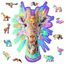 Wooden City Puzzle: Natty Giraffe 150/15, En Bois, 8+ - Wooden city