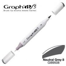 Marqueur Manga À L'Alcool Graph'it Brush 9508 Neutral Grey 8 - Graph'IT