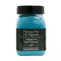 Pigment En Poudre - Sennelier - Turquoise Clair - Pot De 200 Ml