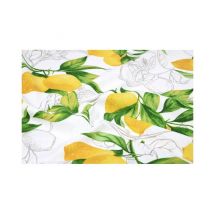 Tissu Toile Coton Citron De 160 Cm De Largeur Citron Vendu Par 50 Cm - Distrifil