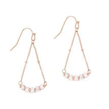 Boucles D'Oreilles Piana En Pierres Howlite - SLOYA