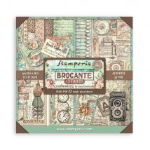 Pochette De 22 Feuilles Recto Stamperia Brocante Scrapbooking