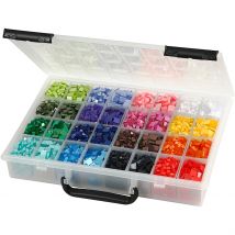 Mini-mosaïques, Dim. 5x5+10x10 Mm, Ép. 2 Mm, 32x25 Gr/ 1 Pq. - CC Hobby