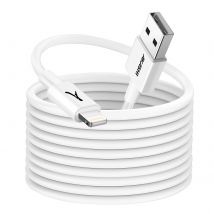 Akashi Câble Usb Vers Iphone Lightning Charge Et Synchronisation 3m Blanc