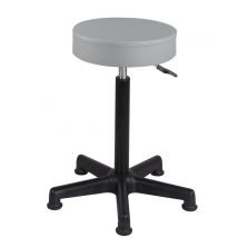 Tabouret Caisse Comptoir Simili Rembourré Pivotant Hauteur Réglable 61-81 Cm Yé+ (gris Noir) - Kayelles