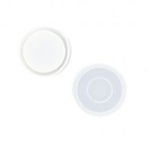 Moule Silicone 10 Cm X 8,7 Cm - Set Container Ronde - Jesmonite