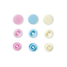 Prym Love Boutons Pression Plastique 12mm Rose/bleu Clair/perle