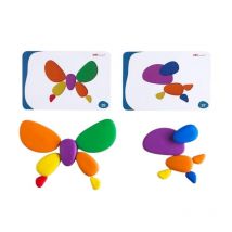 36 Galets Arc-en-ciel - Jouet Créatif Et Éducatif - Edx