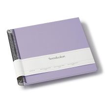 Album Photo Spirales Economy Medium – 40 Pages Blanc Crème – Lilas Soyeux – Semikolon