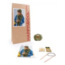 Kit Tricot Bonnet Echarpe Camille Kaki Tu - Phildar