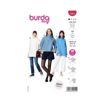 Patron Burda 5963 - Pull À Col Roulé Avec Variations Du 36 Au 50 (fr) Taille N°fr 36-50