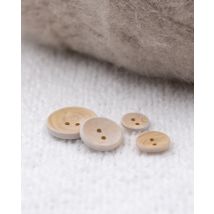 Lot De 5 Boutons Bois Blanchi - Ppy