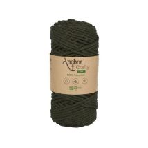 Corde De Coton Recyclé Macramé Anchor Crafty Fine - 250gr - Anchor 121 Vert Kaki