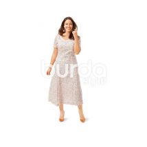 Patron Burda 6680 Robe Du 46 Au 60 Taille N°fr 46-60