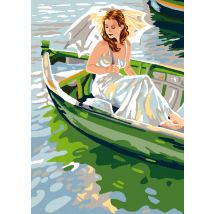 Canevas Antique Au Fil De L'Eau 32x50 Cm - LUC