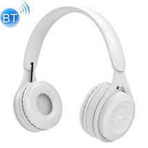 Qualité Sonore Hifi Casque Bluetooth Macaron Autonomie Longue Durée Support Appels Micro Sd Aux 3.5mm + Sd 32go Blanc Yonis - Yonis