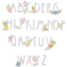 Matrices De Découpe - Alphabet Floral - 66 Dies Thinlits - Sizzix Scrapbooking